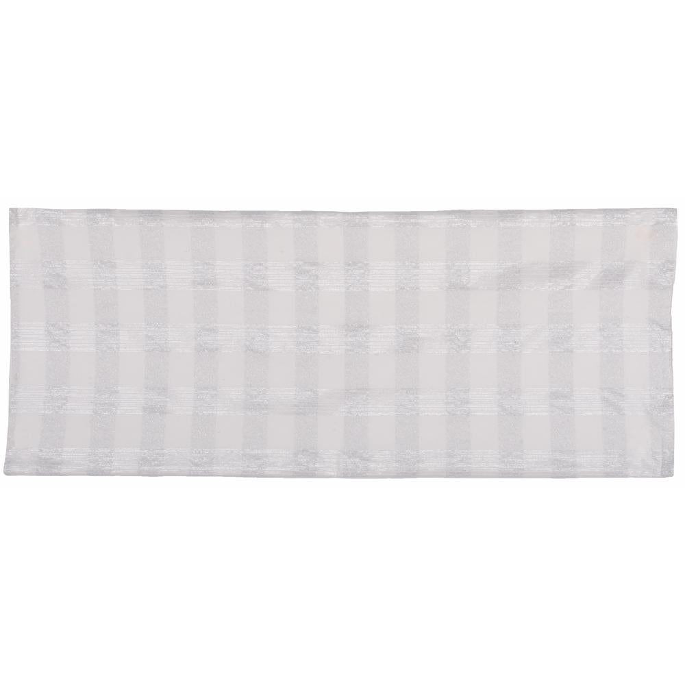 Tinsel Tartan 14" X 36" Cream Silver TRRE0250 - The Fox Decor