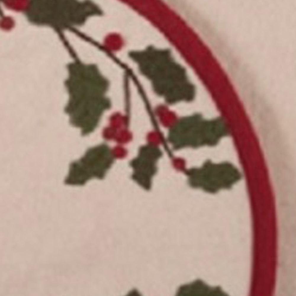 Cardinal Holly Felt Table Runner TRRE0333 - The Fox Decor