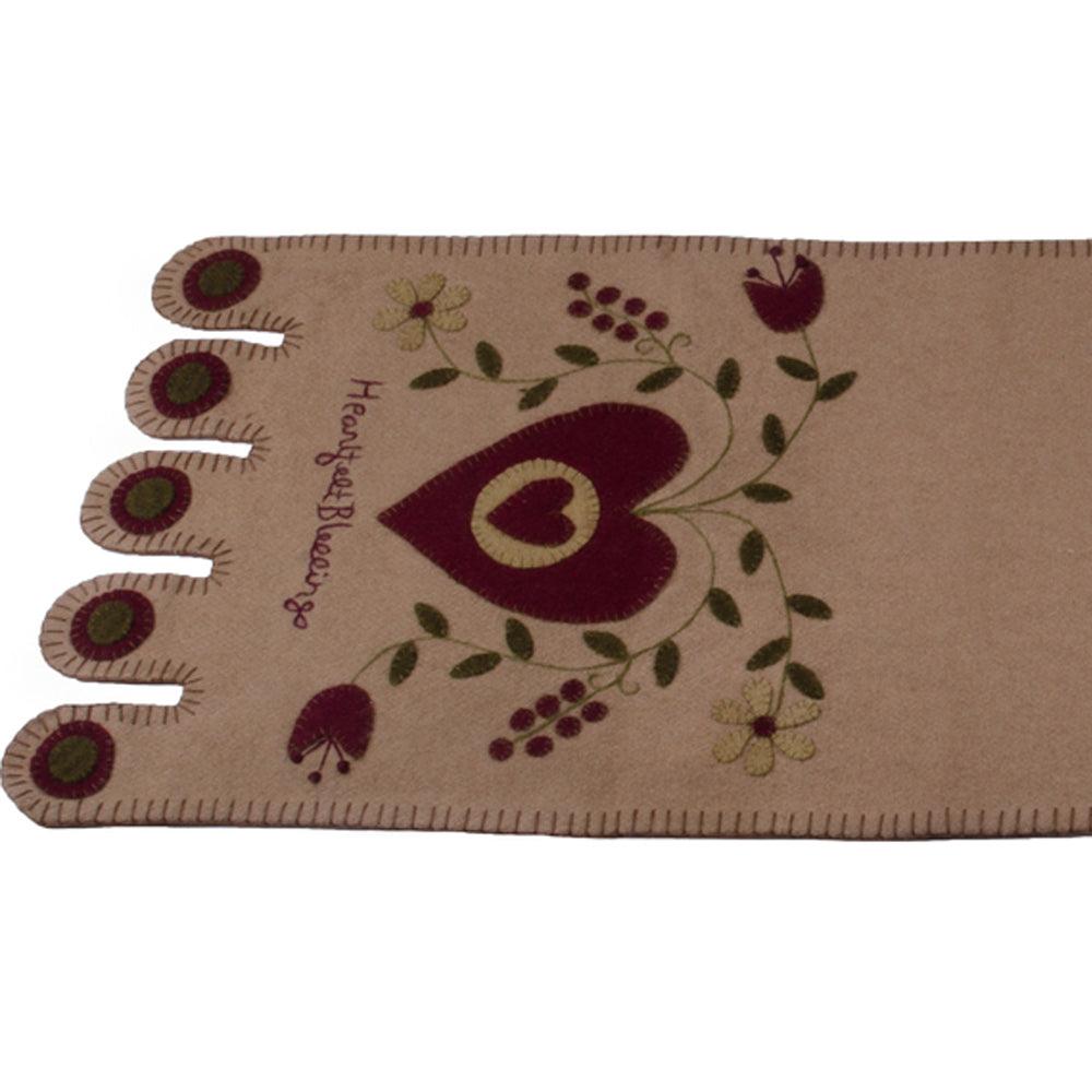 Nutmeg Heartfelt Blessings Table Runner TRSL0041 - The Fox Decor
