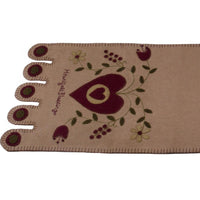 Nutmeg Heartfelt Blessings Table Runner TRSL0041 - The Fox Decor