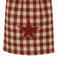 Thumbnail for Barn Red Nutmeg Heritage Star Barn Red Tab Towel Set Of Two TT020017 - The Fox Decor