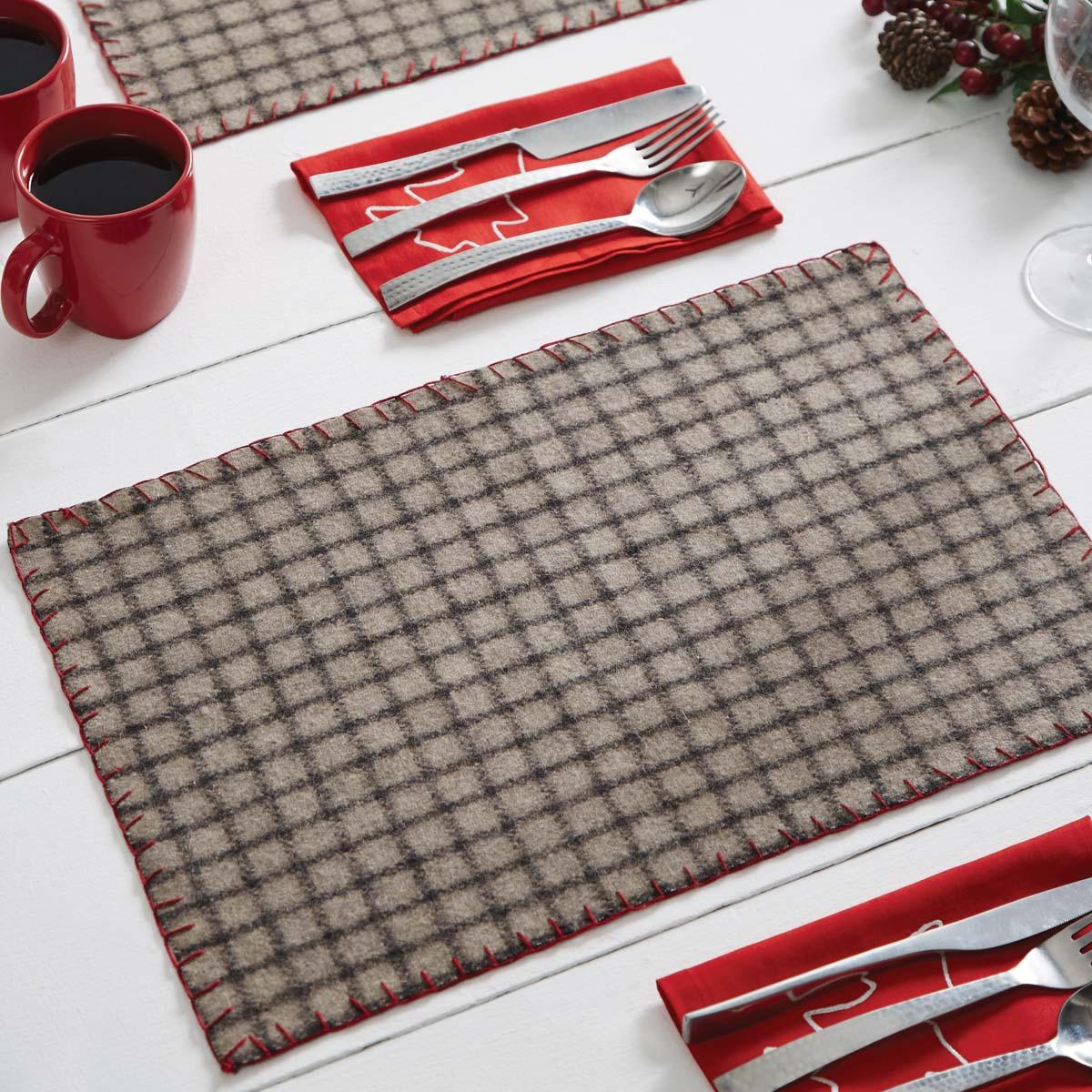 Weston Placemat Set of 6 12x18 VHC Brands - The Fox Decor