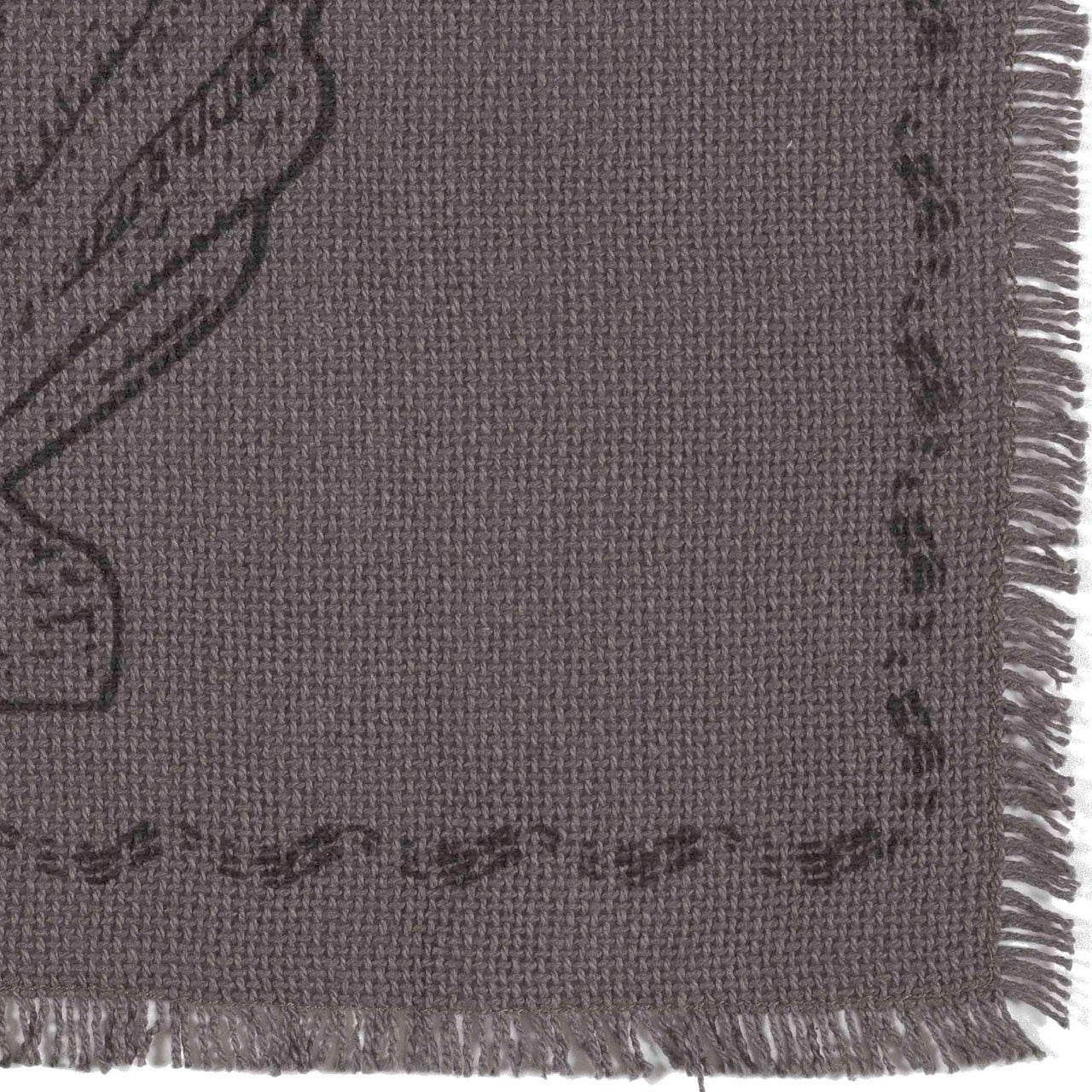 Sandy Grey Burlap Placemat Set of 6 12x18 VHC Brands