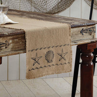 Thumbnail for Sandy Tan Burlap Runner 13x72 VHC Brands