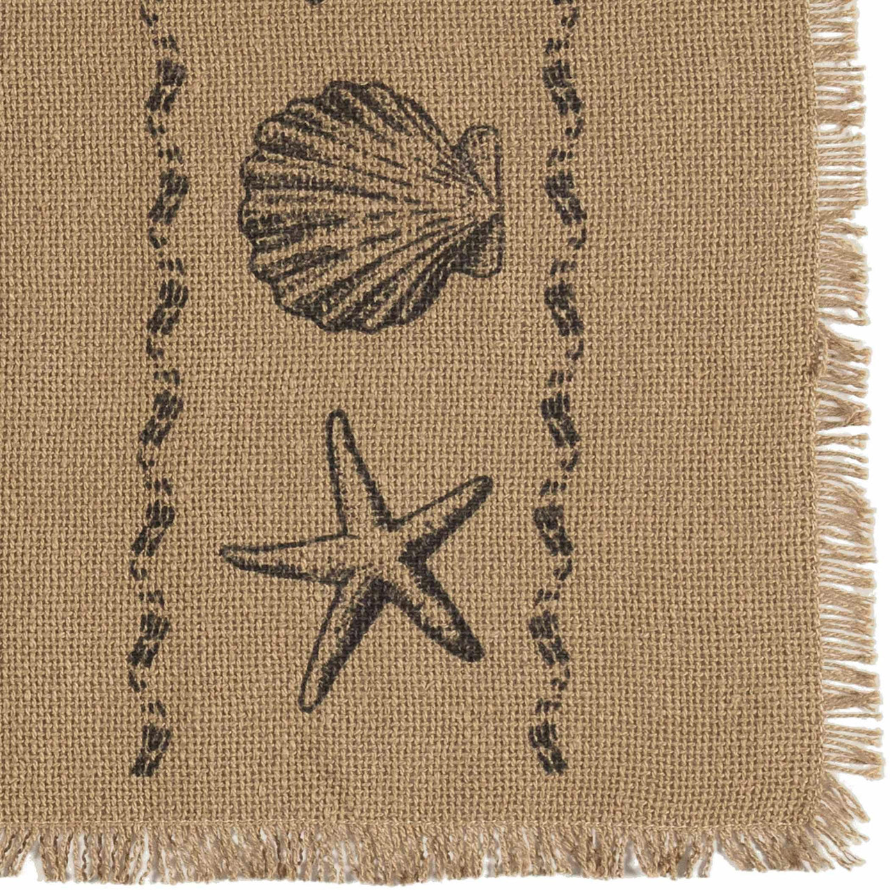 Sandy Tan Burlap Runner 13x72 VHC Brands