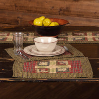 Tea Cabin Placemat Quilted Set of 6 12x18 VHC Brands - The Fox Decor