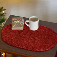 Thumbnail for Dyani Red Jute Braided Placemat Set of 6 VHC Brands - The Fox Decor