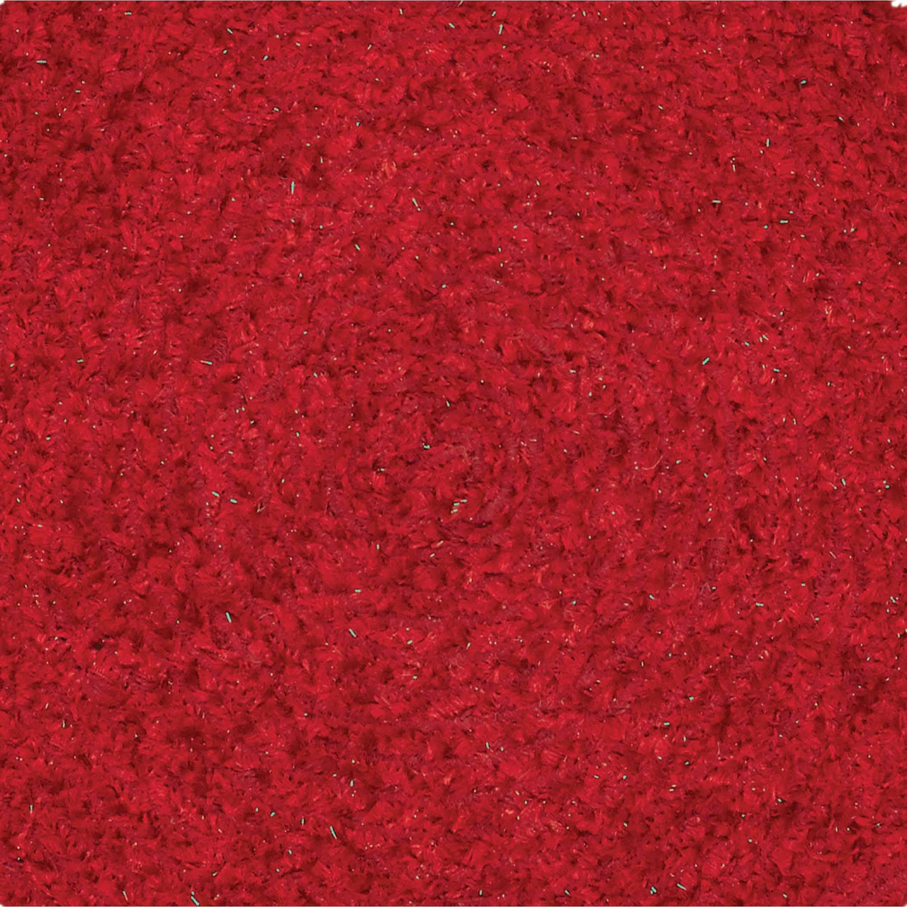 Dyani Red 13" Jute Braided Tablemat Set of 6 VHC Brands - The Fox Decor