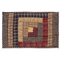 Thumbnail for Millsboro Placemat Log Cabin Block Quilted Set of 6 VHC Brands - The Fox Decor