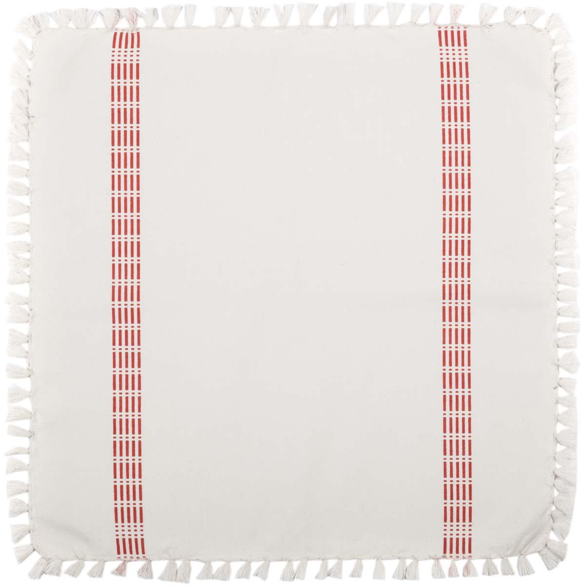 Madeline Red Napkin Set of 6 18x18 VHC Brands