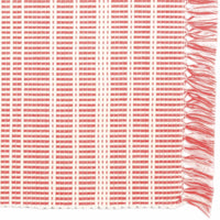 Thumbnail for Madeline Red Ribbed Placemat Set of 6 VHC Brands - The Fox Decor