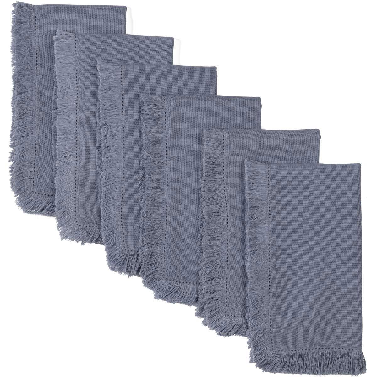 Haven Blue Napkin Set of 6 VHC Brands - The Fox Decor