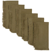 Thumbnail for Haven Olive Napkin Set of 6 VHC Brands - The Fox Decor