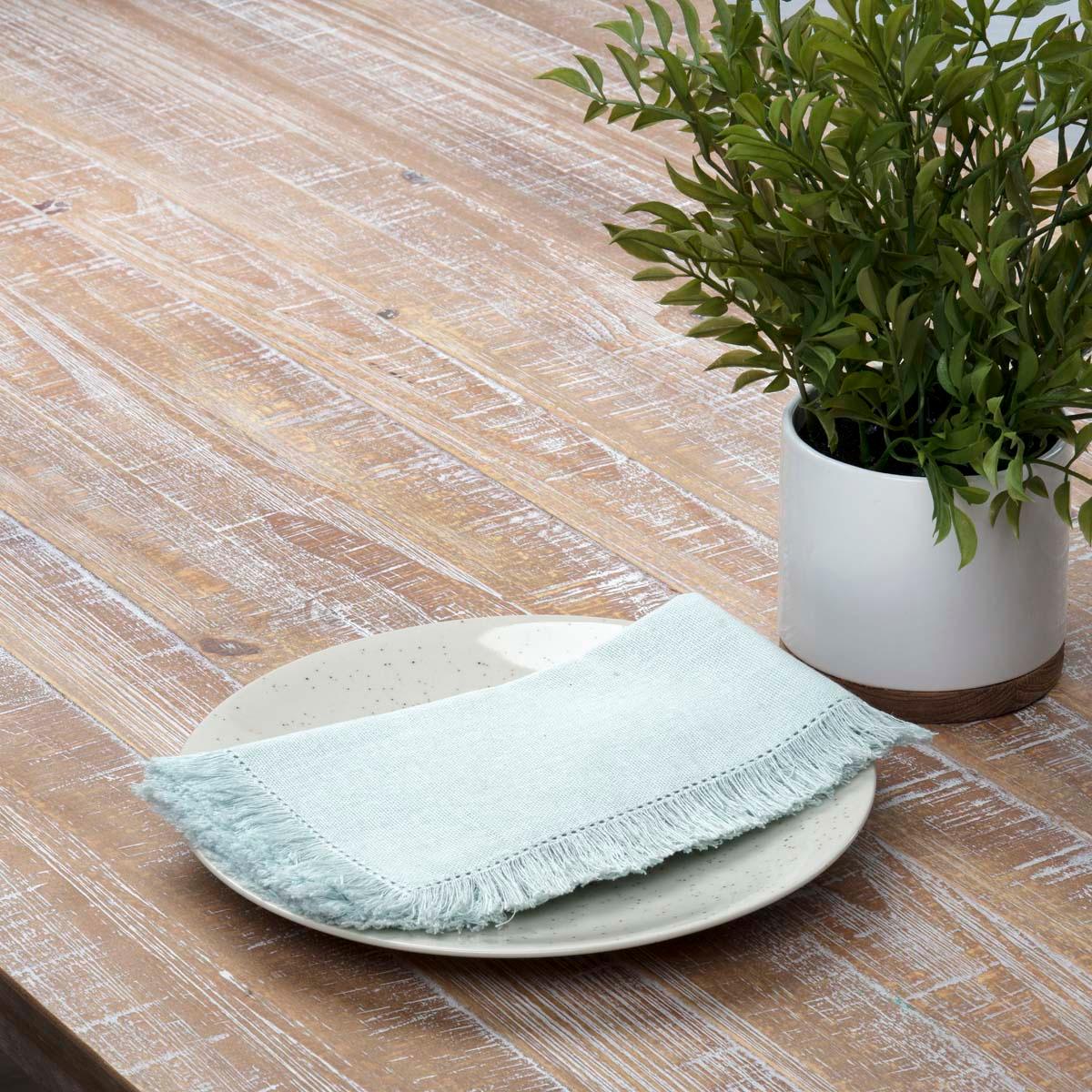 Haven Sea Glass Napkin Set of 6 18x18 VHC Brand - The Fox Decor