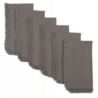 Thumbnail for Haven Medium Grey Napkin Set of 6 VHC Brands - The Fox Decor