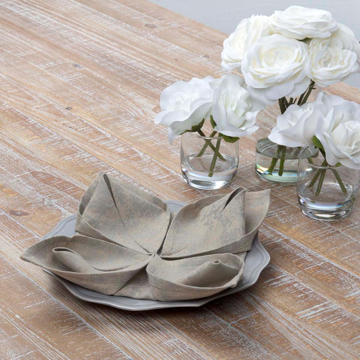 Rebecca Grey Napkin Set of 6 18x18 VHC Brand - The Fox Decor