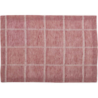 Julie Red Plaid Placemat Set of 6 12x18 VHC Brands - The Fox Decor