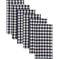 Thumbnail for Katie Navy Napkin Set of 6 18x18 VHC Brands