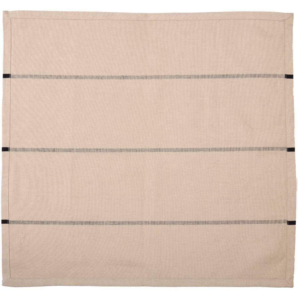 Lauren Black Napkin Set of 6 18x18 VHC Brands - The Fox Decor