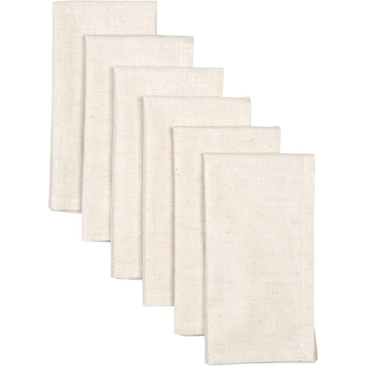 Sara Creme Napkin Set of 6 VHC Brands - The Fox Decor