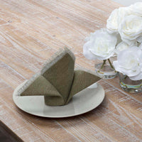 Jade Olive Napkin Set of 6 18x18 VHC Brands - The Fox Decor