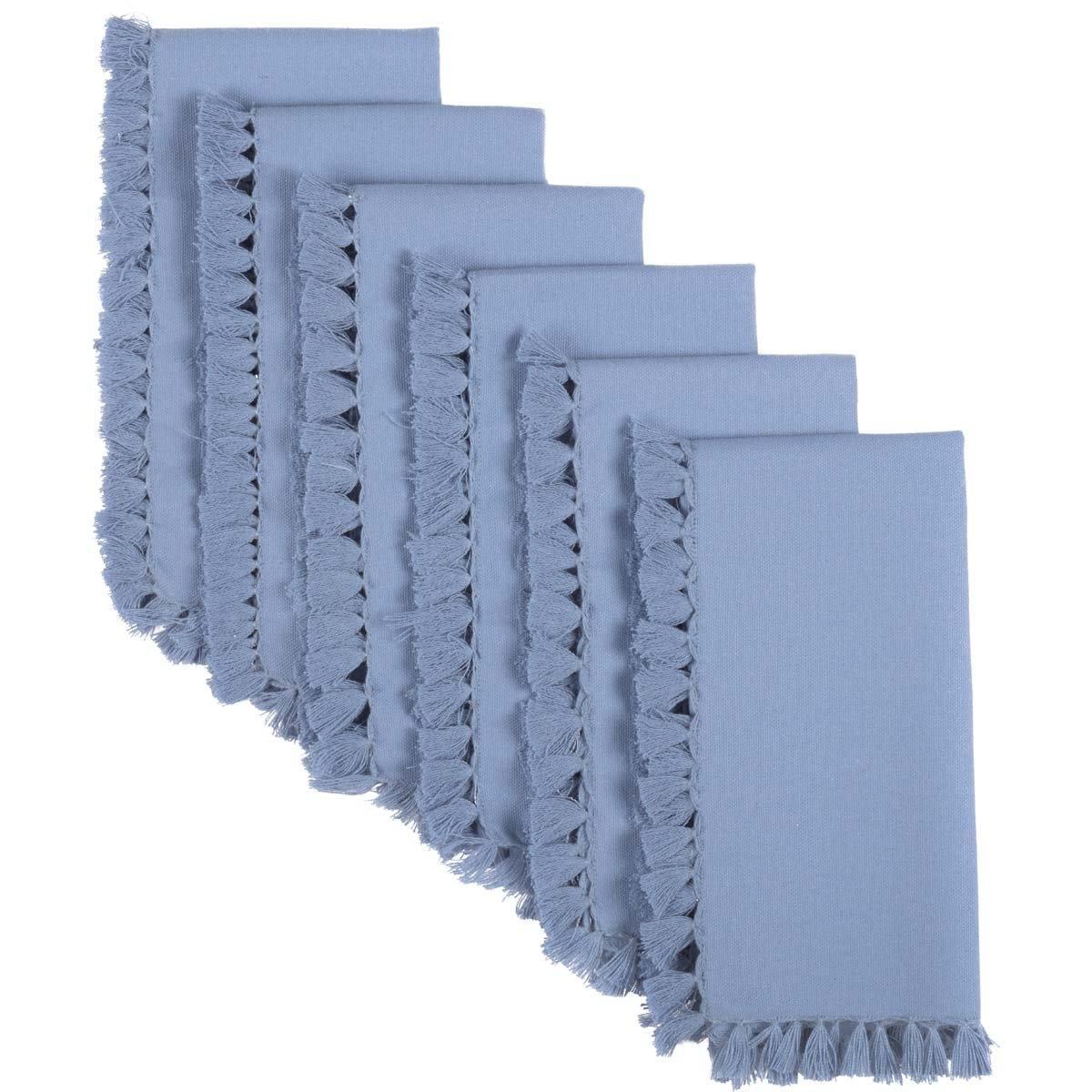 Cassidy Blue Napkin Set of 6 VHC Brands - The Fox Decor