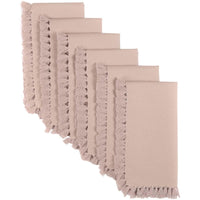 Thumbnail for Cassidy Taupe Napkin Set of 6 18x18 VHC Brands