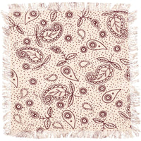 Thumbnail for Calistoga Tablemat Tobacco Cloth 9x9 Set of 6 VHC Brands