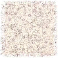 Thumbnail for Calistoga Tablemat Tobacco Cloth 9x9 Set of 6 VHC Brands