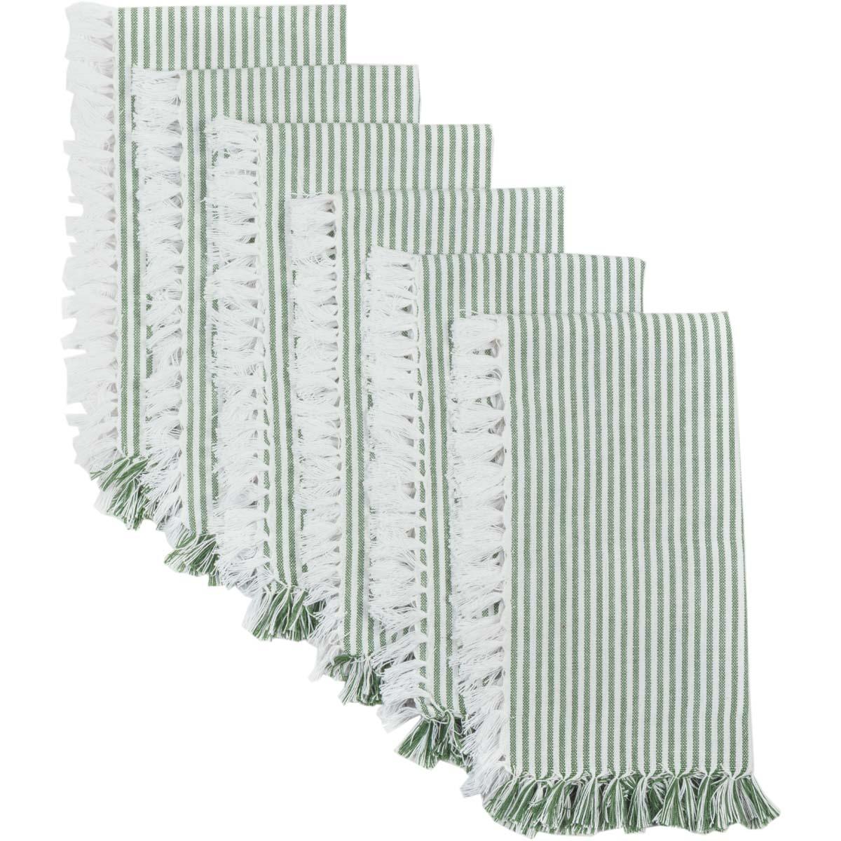 Ashton Green Napkin Set of 6 18x18 VHC Brands - The Fox Decor