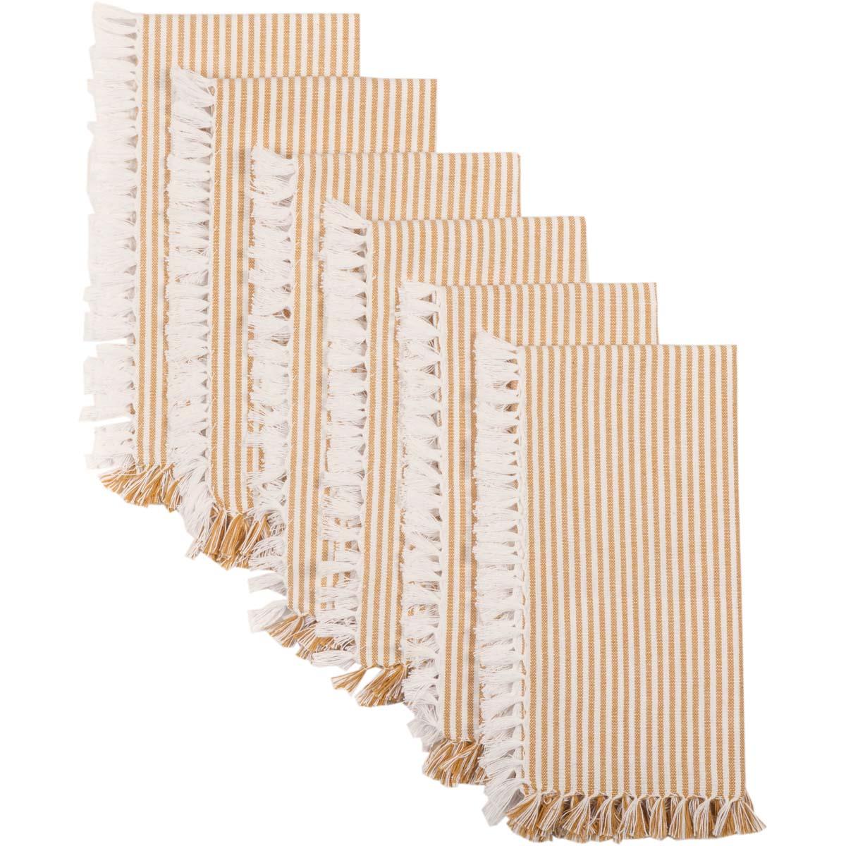 Ashton Gold Napkin Set of 6 18x18 VHC Brands