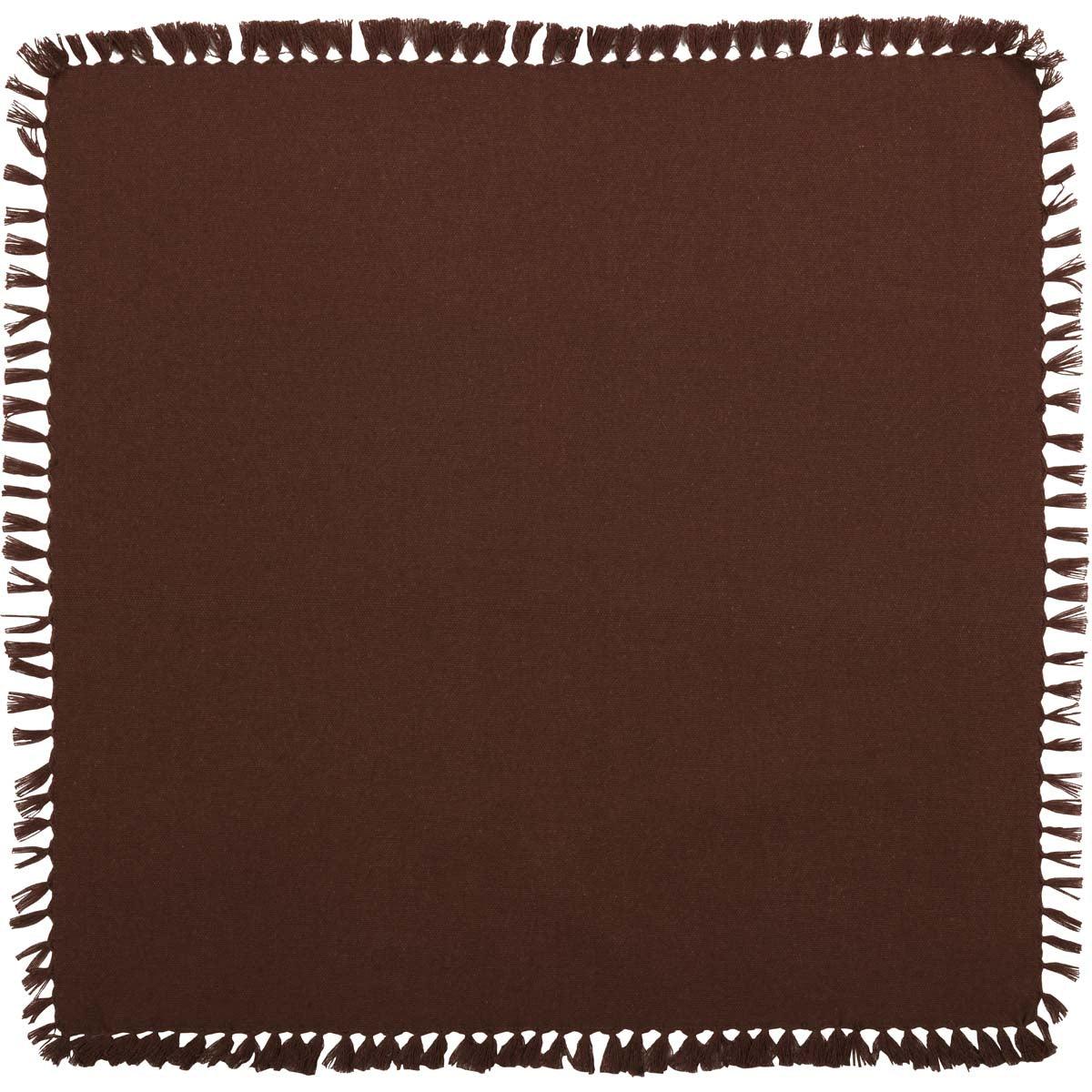 Cassidy Burgundy Napkin Set of 6 18x18 VHC Brands - The Fox Decor