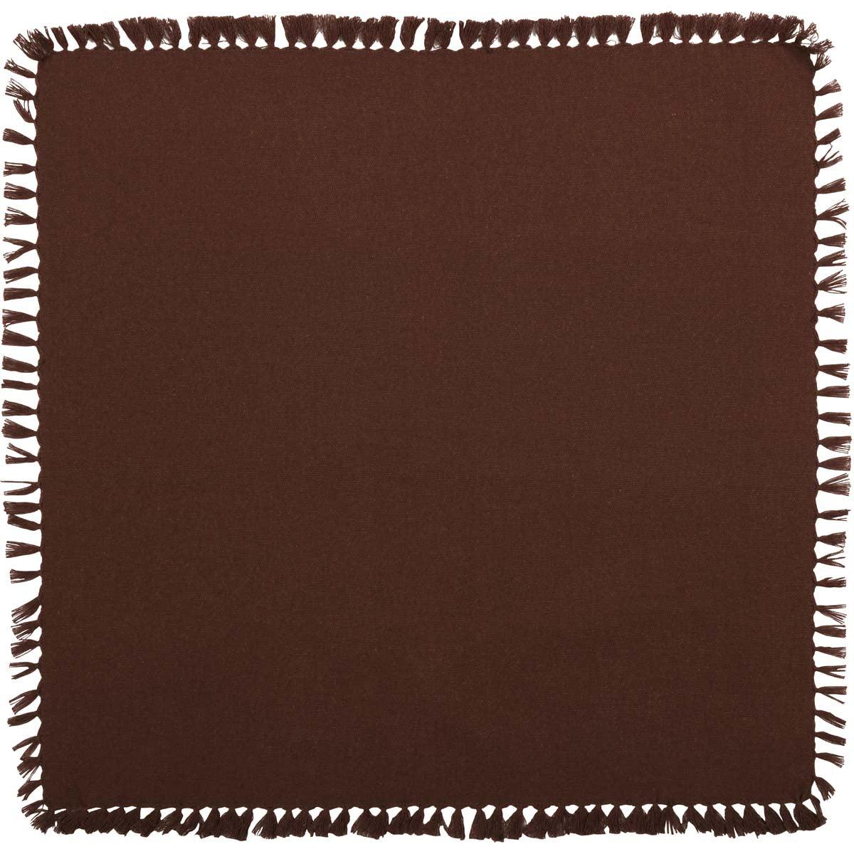 Cassidy Burgundy Napkin Set of 6 18x18 VHC Brands