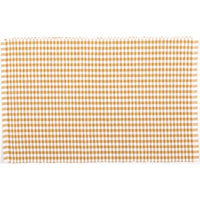 Thumbnail for Tara Gold Ribbed Placemat Set of 6 12x18 VHC Brands