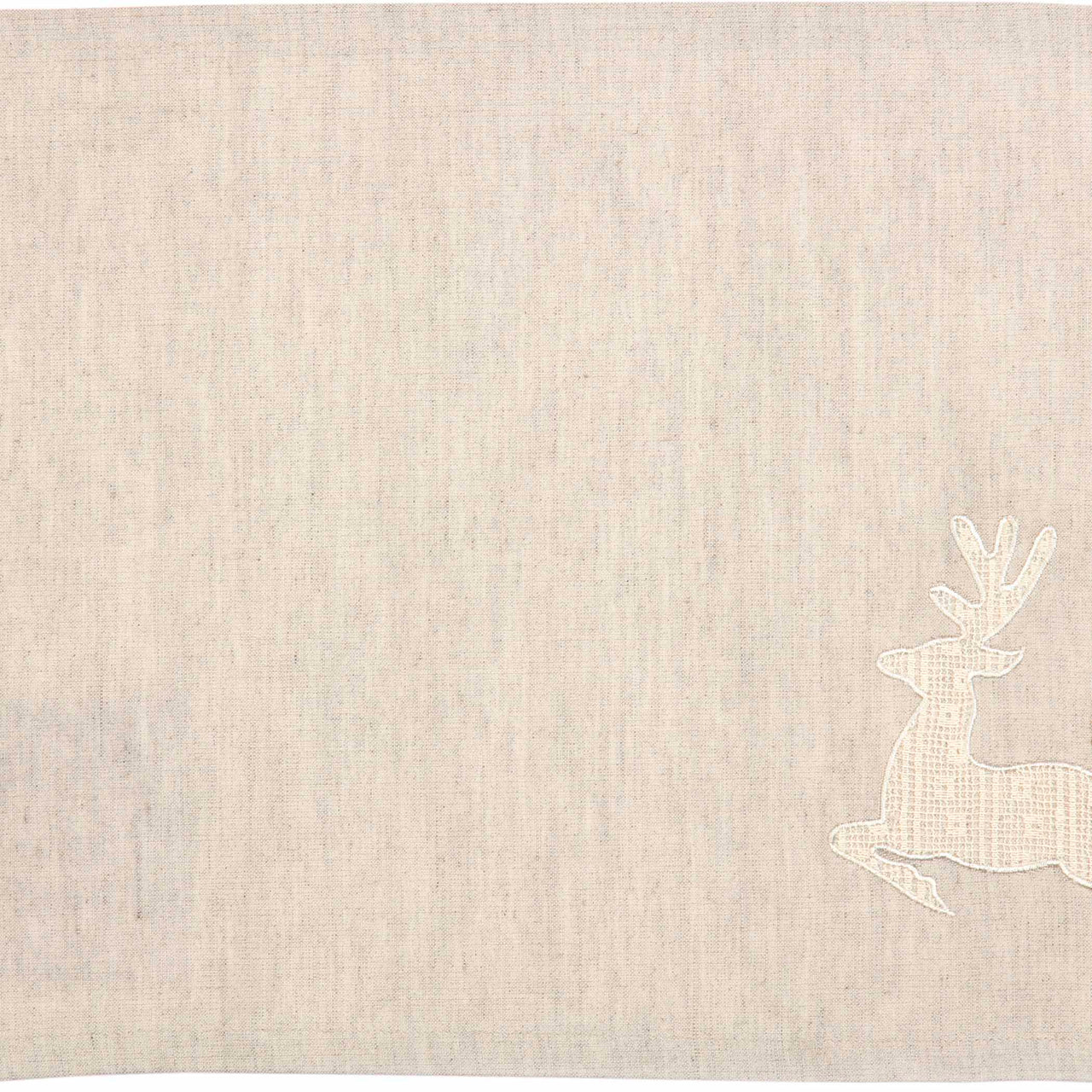 Creme Lace Deer Placemat Set of 6 12x18 VHC Brands