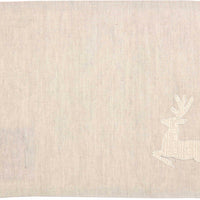 Thumbnail for Creme Lace Deer Placemat Set of 6 12x18 VHC Brands