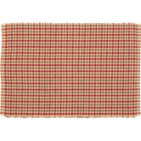 Thumbnail for Jonathan Plaid Ribbed Placemat Set of 6 VHC Brands - The Fox Decor