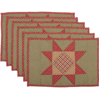Thumbnail for Dolly Star Quilted Placemat Set of 6 VHC Brands - The Fox Decor