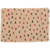 Thumbnail for Primitive Star Jute Placemat Set of 6 12x18 VHC Brands