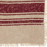 Thumbnail for Vintage Burlap Stripe Red Placemat Set of 6 VHC Brands - The Fox Decor