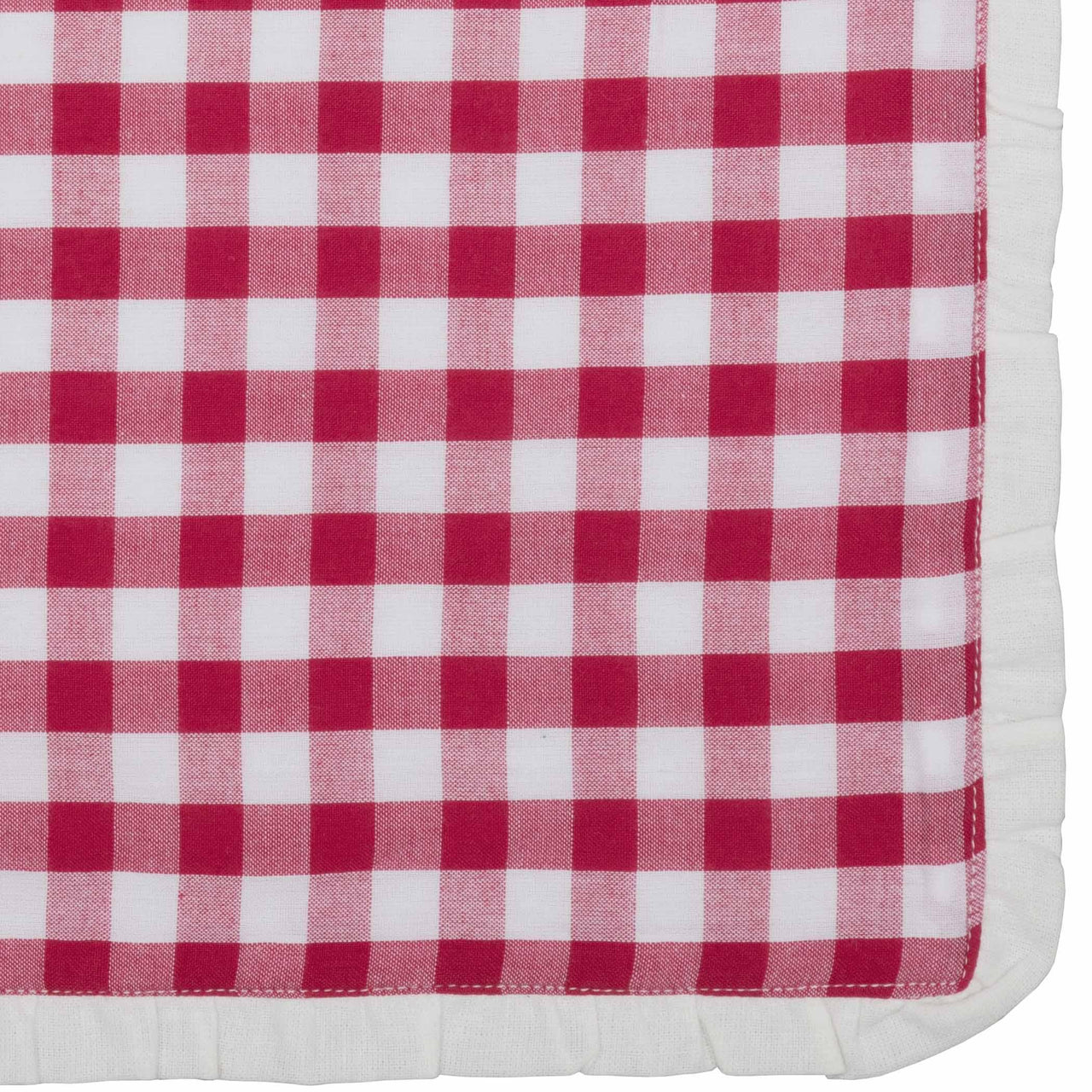 Emmie Red Placemat Set of 6 12x18 VHC Brands - The Fox Decor