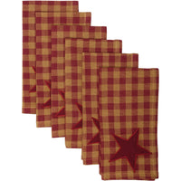 Thumbnail for Burgundy Star Napkin Set of 6 VHC Brands - The Fox Decor