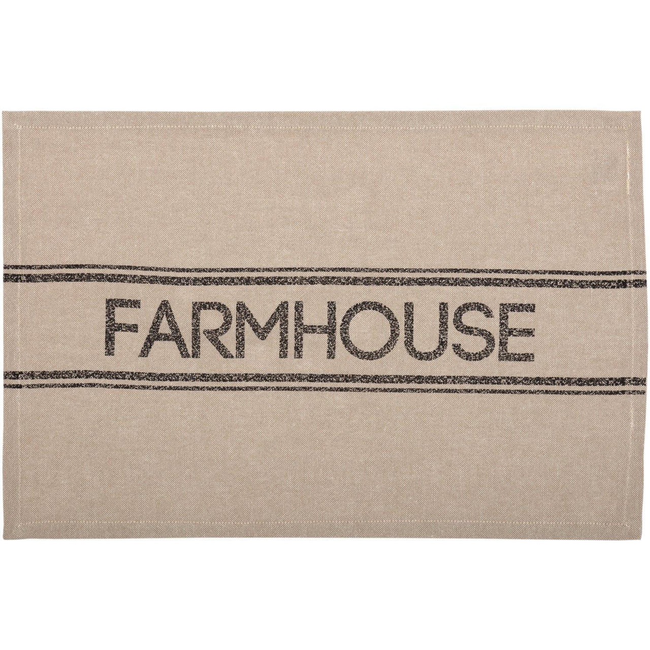 Sawyer Mill Charcoal Farmhouse Placemat Set of 6 VHC Brands - The Fox Decor