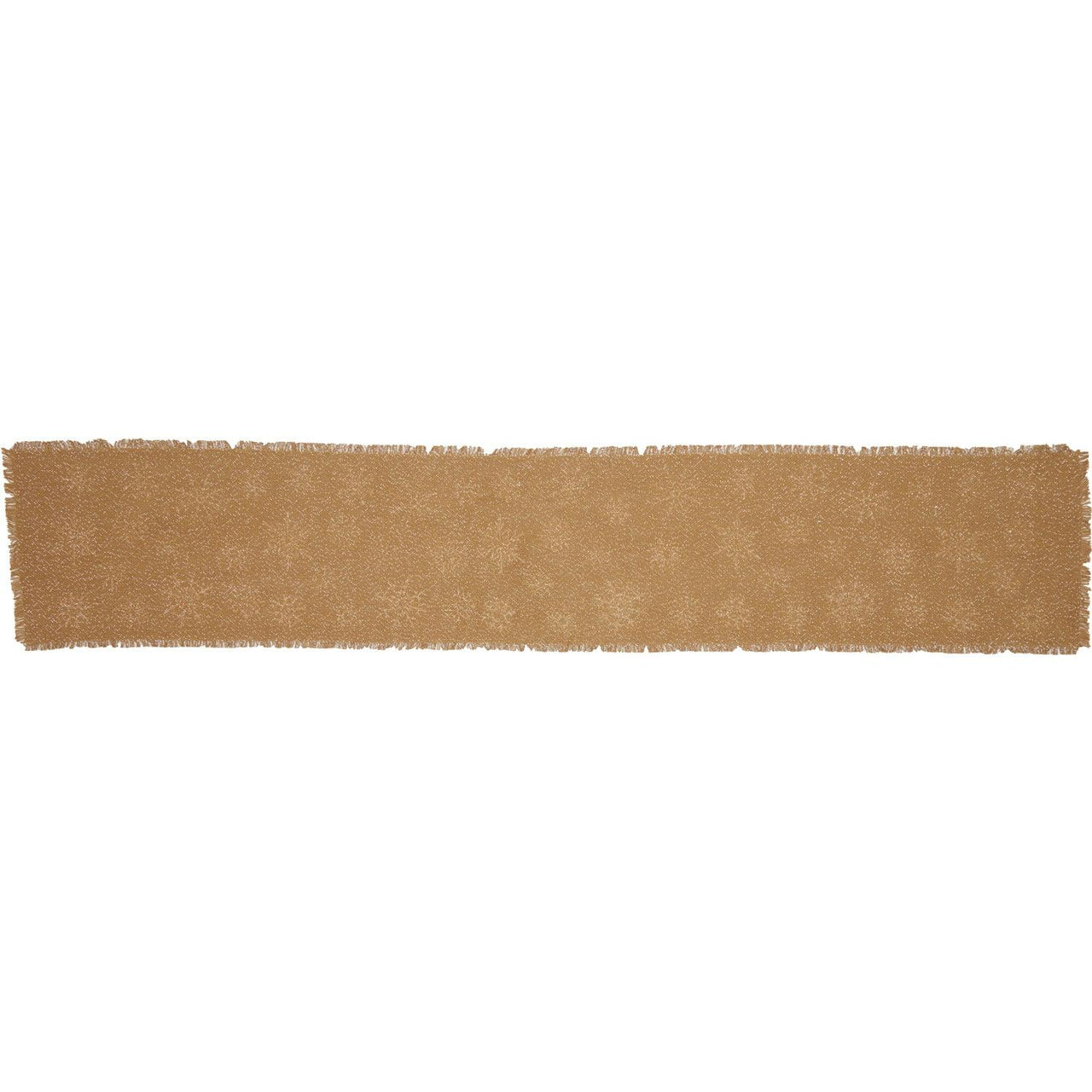 Snowflake Burlap Natural Runner 13x72 VHC Brands