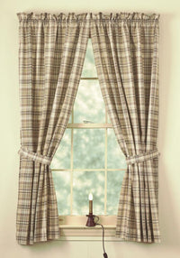 Thumbnail for Thyme Lined Short Panels Curtains 63