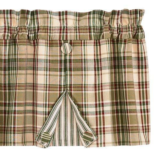 Thyme Valance - Pleated Button Park Designs - The Fox Decor