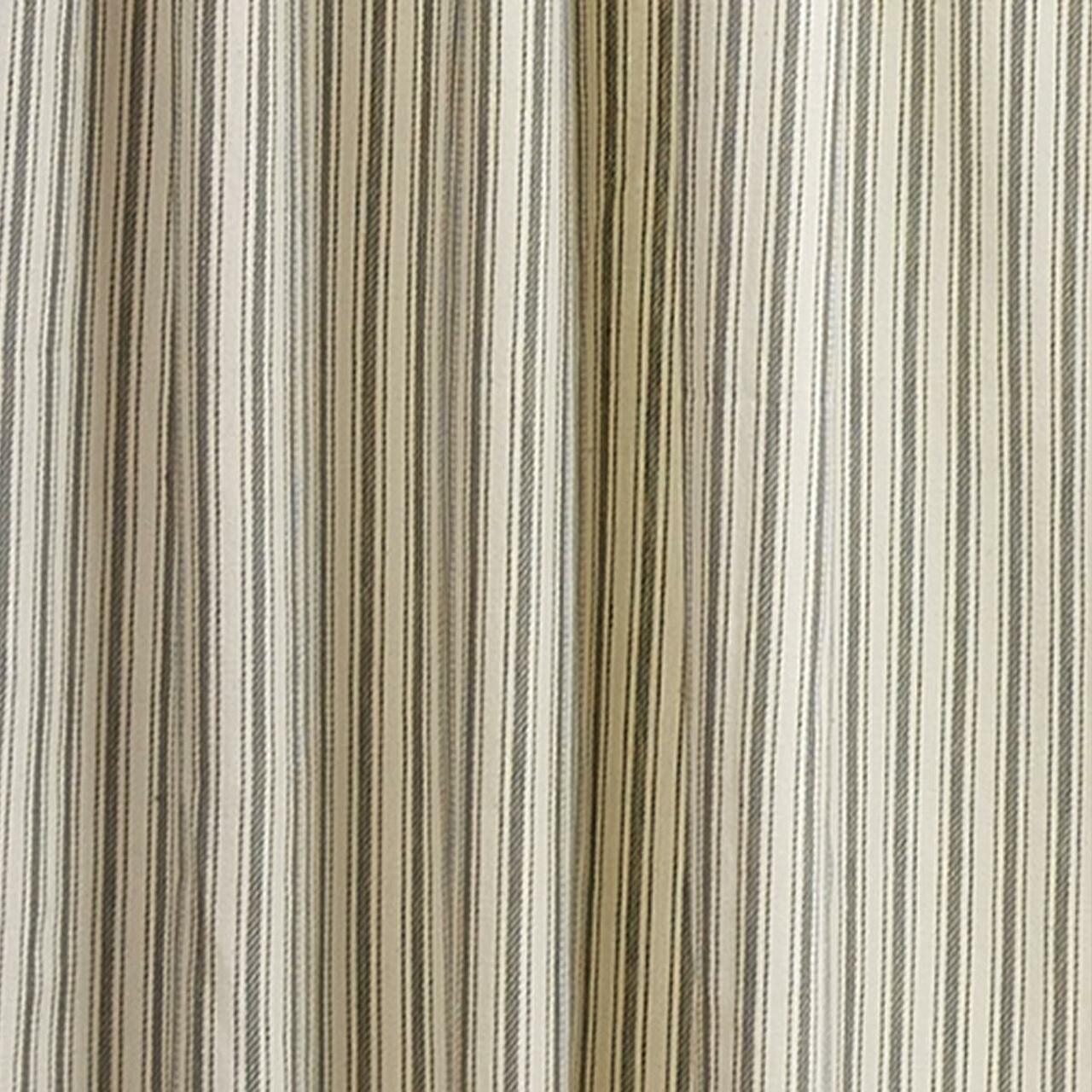 Ticking With Ball Fringe Tiers - 72x36 Park Designs - The Fox Decor