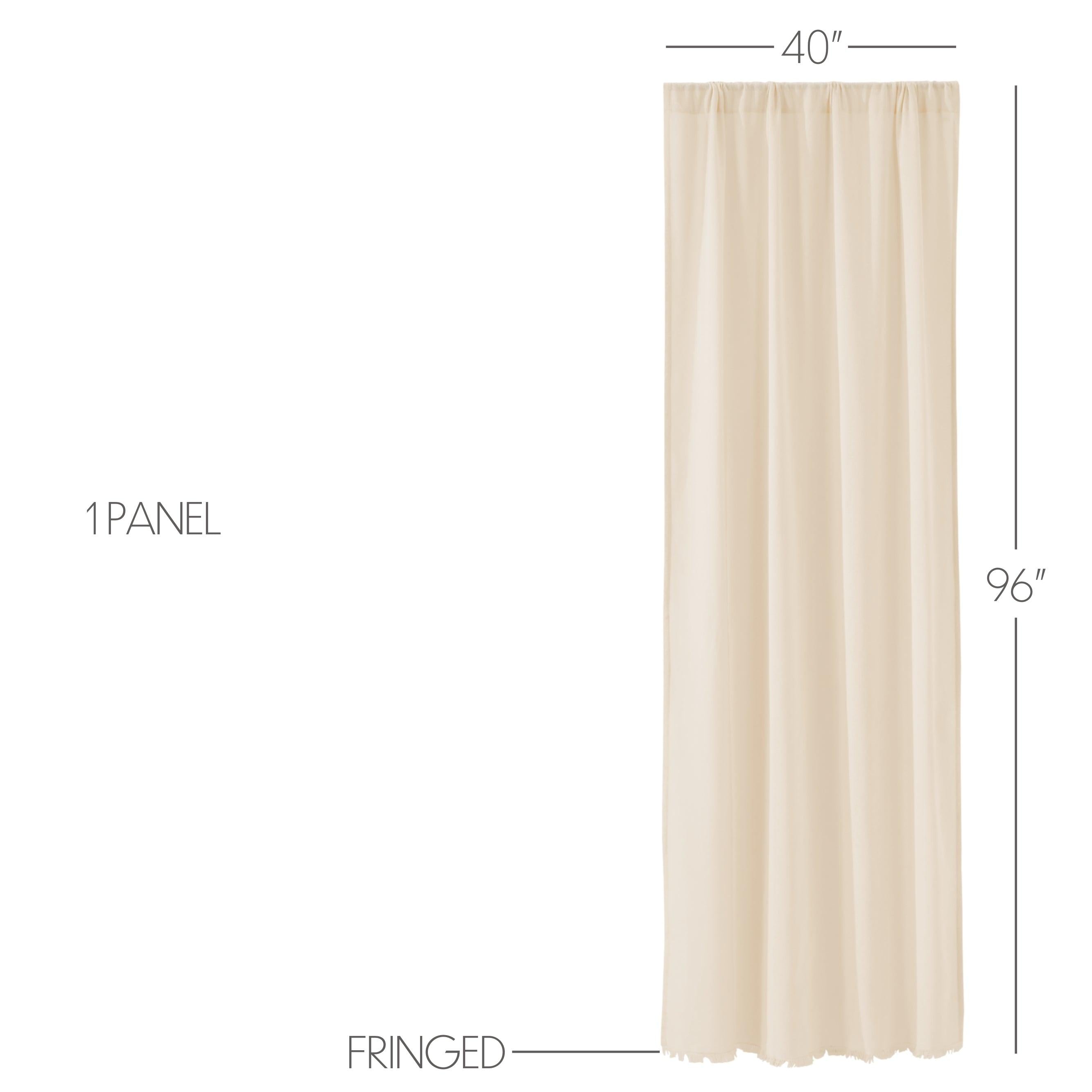 Tobacco Cloth Natural Panel Curtain 96
