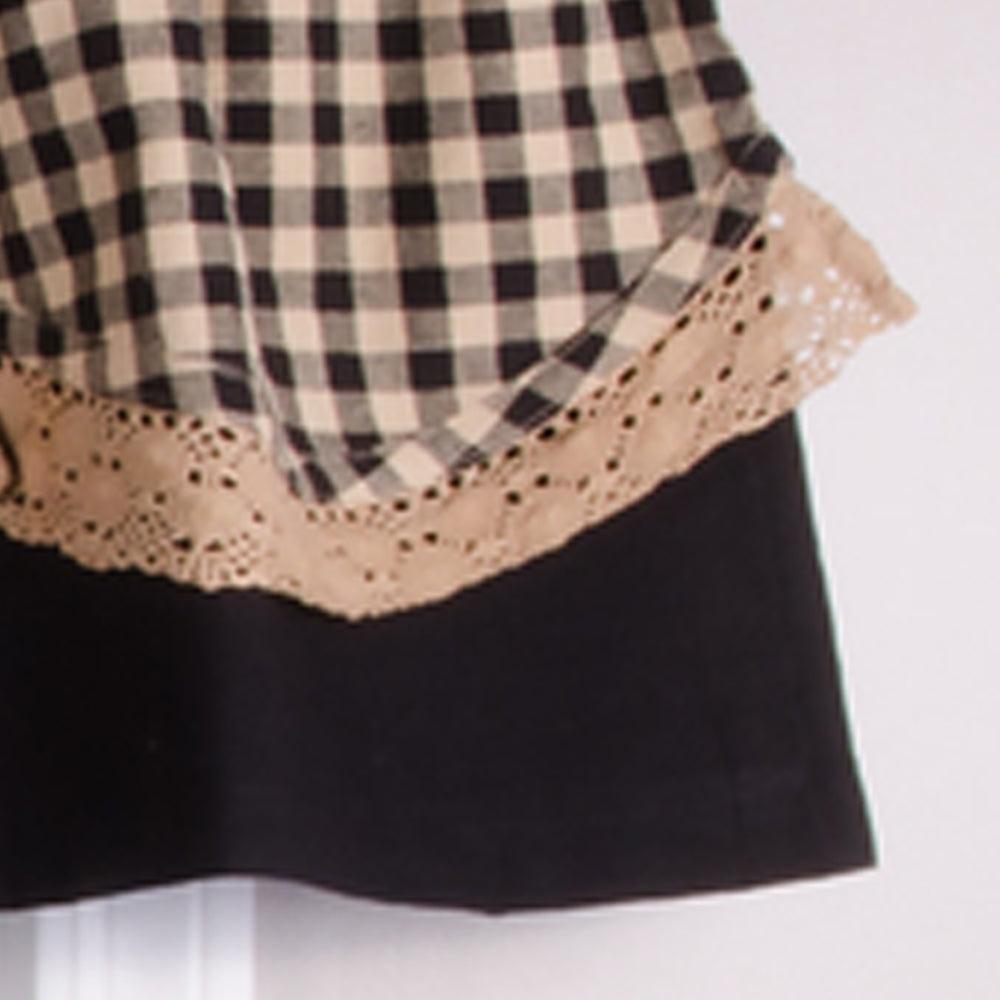 Heritage House Black Nutmeg Lace Fairfield Valance Lined VF159011 - The Fox Decor
