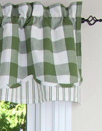 Buffalo Check Sage Valance VF510009 - The Fox Decor